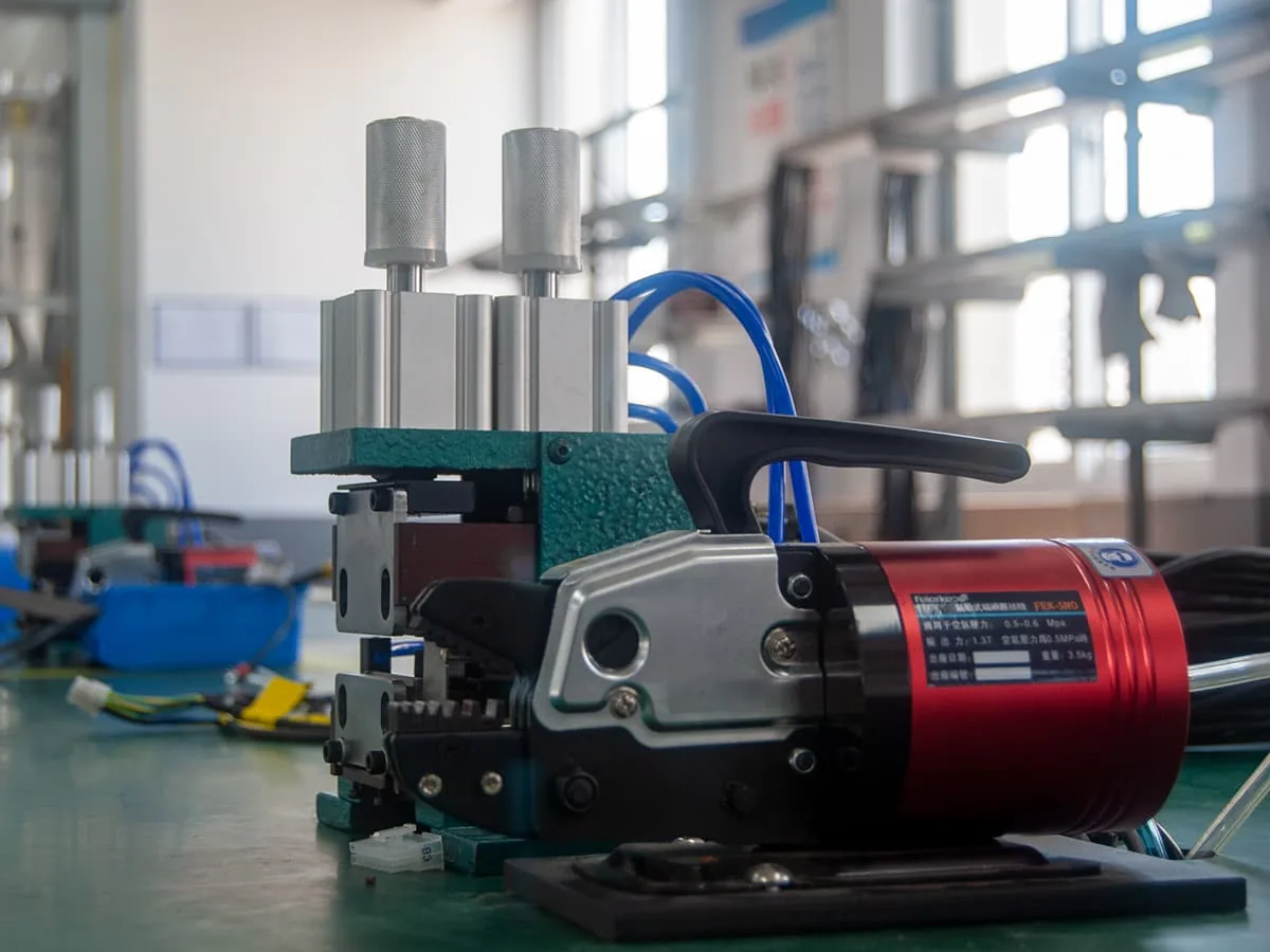 Dumbwaiter lead time: workshop equipment staged during a service lift build